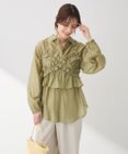 Green Parks ＳＥＴ２点フリルビスチェ＋シャツチュニック