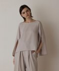 GRACE CONTINENTAL スリットスリーブトップ