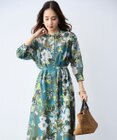 自由区 L 【SHIHOさん着用】ボタニカルプリント ワンピース