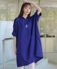 Tiaclasse 麻ライクスキッパーシャツチュニック