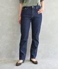 muuc 〈国産デニム〉〈S-XLサイズ展開〉〈ストレッチ素材〉〈ワンウォッシュで柔らかく軽い〉ストレートシルエットのジーンズパンツ