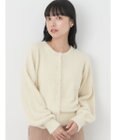 earth music&ecology ミニシャギーパールボタンカーディガン