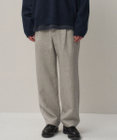 ATON LINEN WOOL TWILL | ルーズフィットパンツ - UNISEX