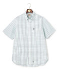 J.PRESS MEN 【KING SIZE 】【吸水速乾 / 接触冷感 / 高通気性】Aero Weave クールマックスサッカー チェック シャツ / B.D.