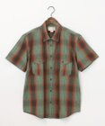JOSEPH ABBOUD MOUNTAIN 【FILSON】WASHED SHORT SLEEVE FEARHER CLOTH SHIRT