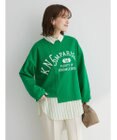 Green Parks コットンＵＳＡミニ裏毛リメイク風プルオーバー