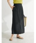 Green Parks 麻調Ｉラインスカート