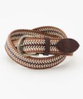 JOSEPH ABBOUD 【伸びる】メランジメッシュコンビ ベルト