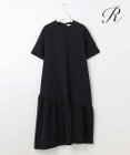 23区 【R(アール)】スキューバダブルクロス ティアードワンピース