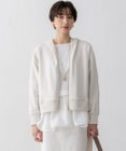 23区 【VERY3月号掲載/洗える】コットンテリー ジップアップ フーディー