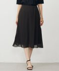 J.PRESS LADIES 【洗える】ドットフロッキープリント フレア スカート