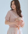 Feroux シャイニーハーフスリーブ ニット