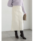 Te chichi メルトンジャージーナロースカート