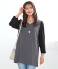 Tiaclasse 【洗える】タック袖コンビニットチュニック