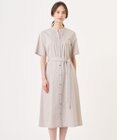 J.PRESS LADIES S 【一枚で着映え】ライトタフタ タックプリーツ ワンピース