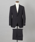 GOTAIRIKU オールシーズン対応【御幸毛織】WOOL×SOLOTEX ストレッチスーツ（ブラックストライプ）
