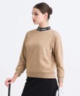 23区GOLF 【WOMEN】ラメスウェットモックネック ダブルニット 裏毛素材