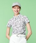 23区GOLF 【WOMEN】【吸水速乾・UVケア】ＭＯＶＥロゴ カノコ 半袖シャツ