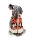 PET PARADISE スヌーピー 背中開き ニット雪遊び柄 《レッド》 小型犬