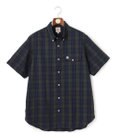 J.PRESS MEN 【KING SIZE 】【吸水速乾 / 接触冷感 / 高通気性】Aero Weave クールマックスサッカー チェック シャツ / B.D.
