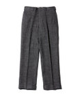 J.PRESS MEN 【J.PRESS ORIGINALS】WOOL/LINEN TWEED PIPED STEM SLACKS