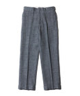 J.PRESS MEN 【J.PRESS ORIGINALS】WOOL/LINEN TWEED PIPED STEM SLACKS