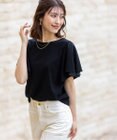 ANY SIS 【接触冷感・UVケア】着映えフリルスリーブ カットソー