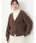 earth music&ecology ミニシャギーＶネックカーディガン