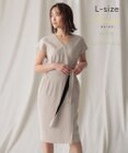 BEIGE， 【WEB＆一部店舗限定・L-size】CINDY / ラップドレス