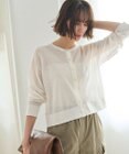 UNFILO 【洗える/接触冷感】 フロスティコットン クロップドカーディガン