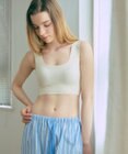 une nana cool 綿混フラット仕上げ　ノンワイヤーブラジャー　　【全サイズ同一価格】