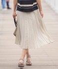 J.PRESS LADIES L ラミータンブラー プリーツ スカート
