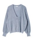 earth music&ecology ミニシャギーＶネックカーディガン