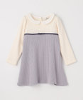 組曲 KIDS 【90-100㎝】バイカラーニットソー ワンピース