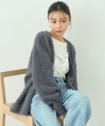 earth music&ecology ロングシャギーカーディガン