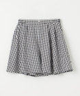 組曲 KIDS 【150-160㎝】フレアーギンガム ショートパンツ