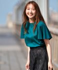 ANY SIS L 【シルクタッチさら魅せTシャツ】袖フレア プルオーバー