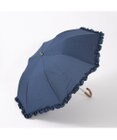 UNBILLION カシュネ cachenez / 【晴雨兼用】【日傘】 シャンプレーフリルトップレス折りたたみ傘