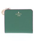 LANVIN en Bleu リム 二つ折りコンパクト財布