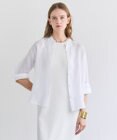 BEIGE， HALITE / リネンシアー オーバーサイズシャツ