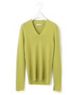 ICB 【洗える】エクストラファインメリノリブ Vネックニット