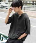 WEGO 【ユニセックス着用ITEM/MLサイズ展開】スラブヘンリーネックT（SS）