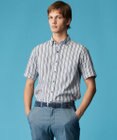 JOSEPH ABBOUD 【サステイナブル】ソアロンストライプ 半袖 シャツ