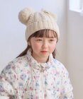 ANY KIDS ポンポン付き ニット キャップ