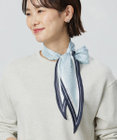J.PRESS LADIES スクエアドット 剣先 スカーフ