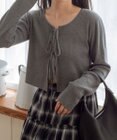 WEGO リボンリブカーディガン