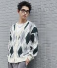 WEGO リラックスフィットパターンカーディガン
