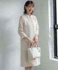 J.PRESS LADIES L 【2way】セラテリーダブルクロス 襟付き ワンピース