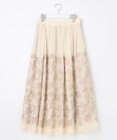 自由区 【Premium Collection】フラワーエンブロイダリーチュール  スカート