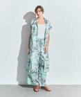 GRACE CONTINENTAL リゾートプリントツイルドレス